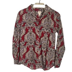 CHICO’S No Iron Button Down Shirt